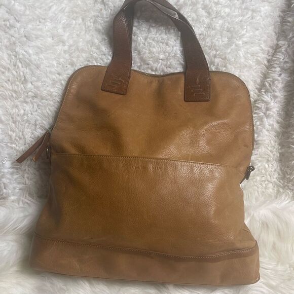 Cynthia Rowley leather tan & Brown Medium satchel . - Picture 1 of 12